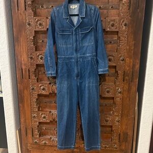 Madewell  Women’s Denim long sleeve Jumpsuit-medium